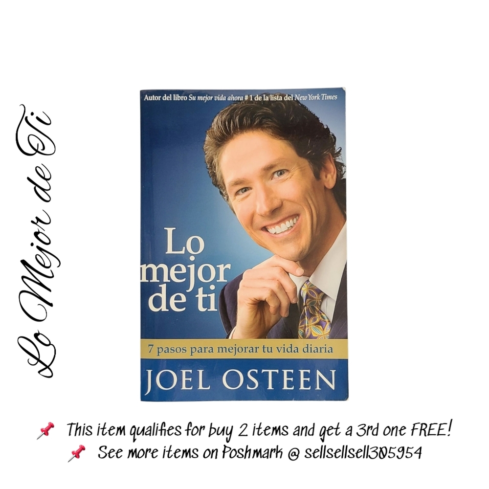 📌 *Book - Lo Mejor de Ti - Joel Osteen - Paperback - Good Condition